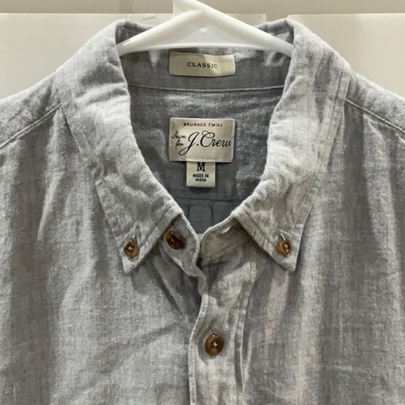 J. Crew Brushed twill shirt Men’s M - Picture 3 of 5